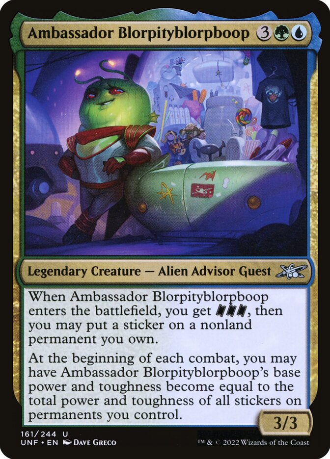 Ambassador Blorpityblorpboop, Unfinity · 161/244