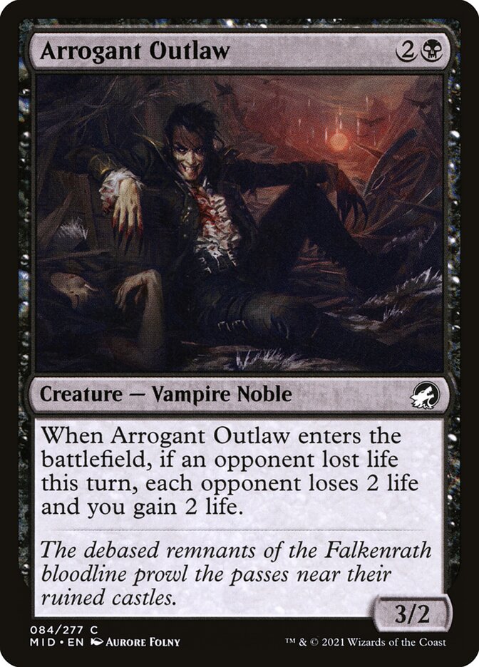 Arrogant Outlaw, Innistrad: Midnight Hunt · 084/277
