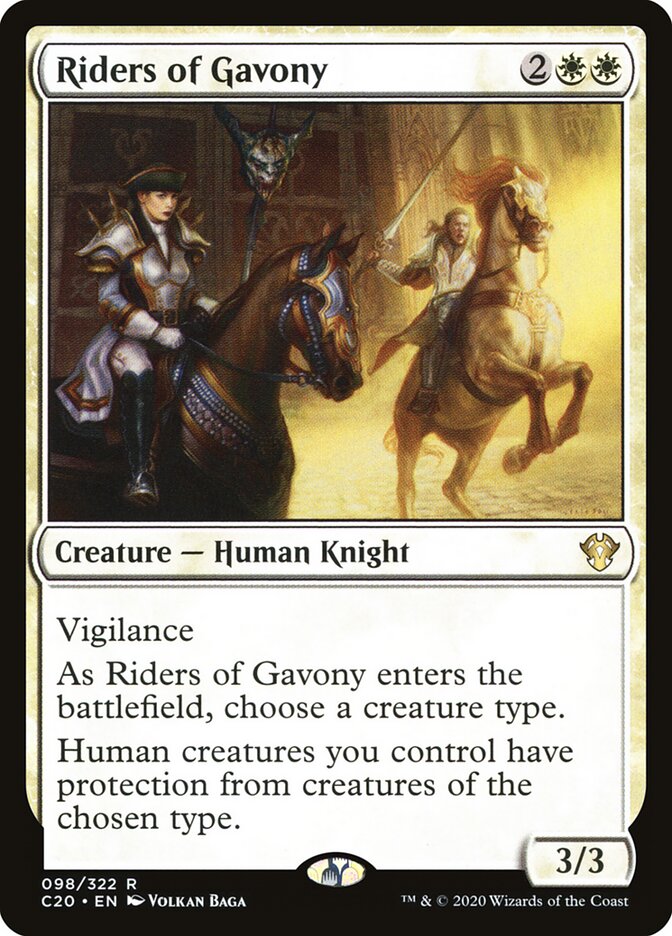 Riders of Gavony, Commander 2020 · 098/322
