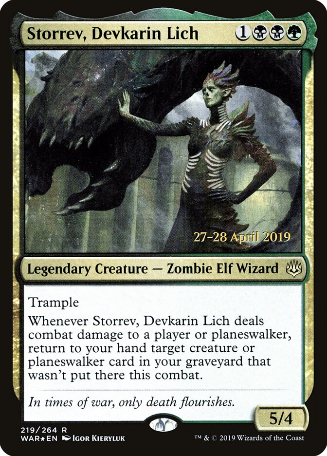 Storrev, Devkarin Lich, War of the Spark Promos · 219/264