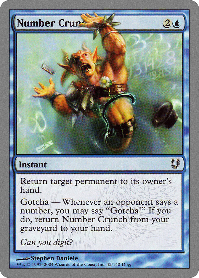 Number Crunch, Unhinged · 42/140