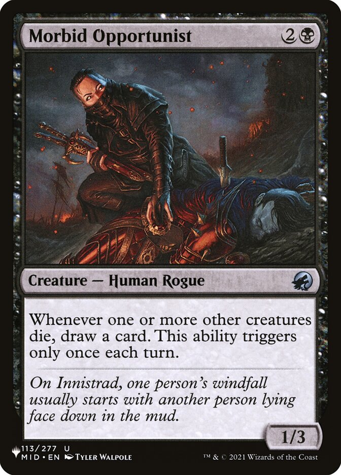 Morbid Opportunist, The List · mid-113