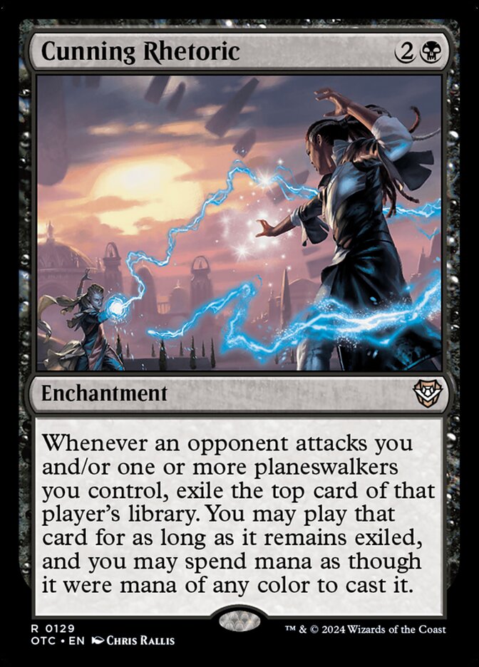 Cunning Rhetoric, Outlaws of Thunder Junction Commander · 0129