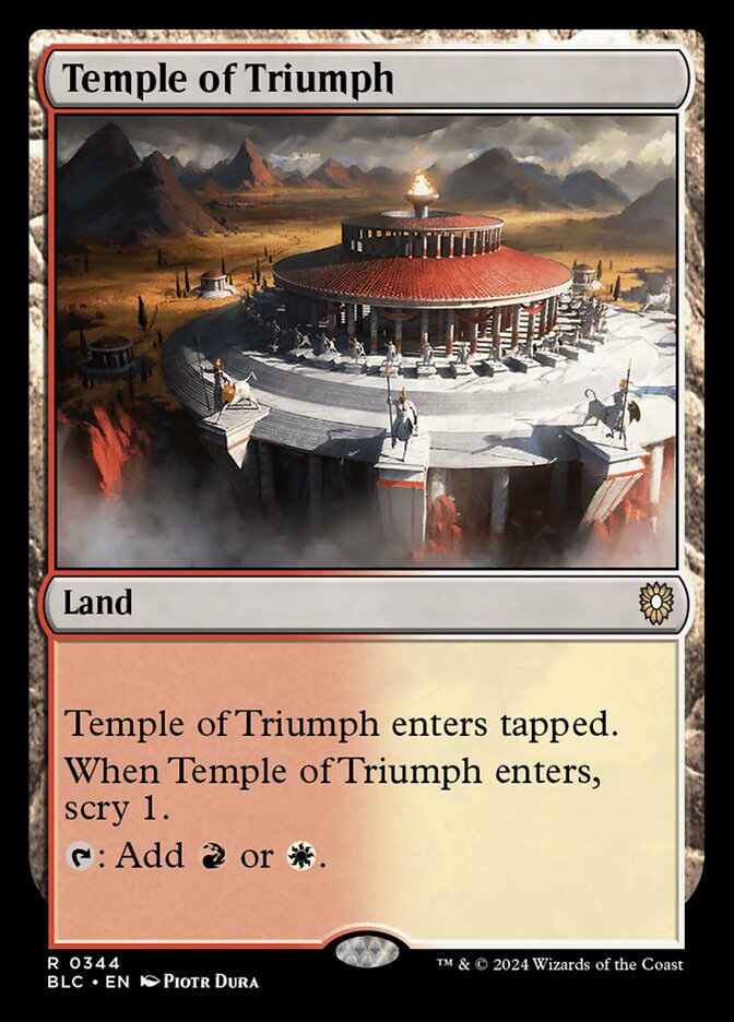 Temple of Triumph, Bloomburrow Commander · 0344