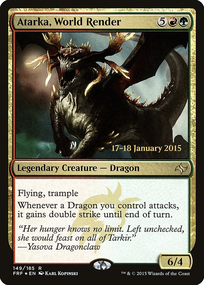 Atarka, World Render, Fate Reforged Promos · 149/185