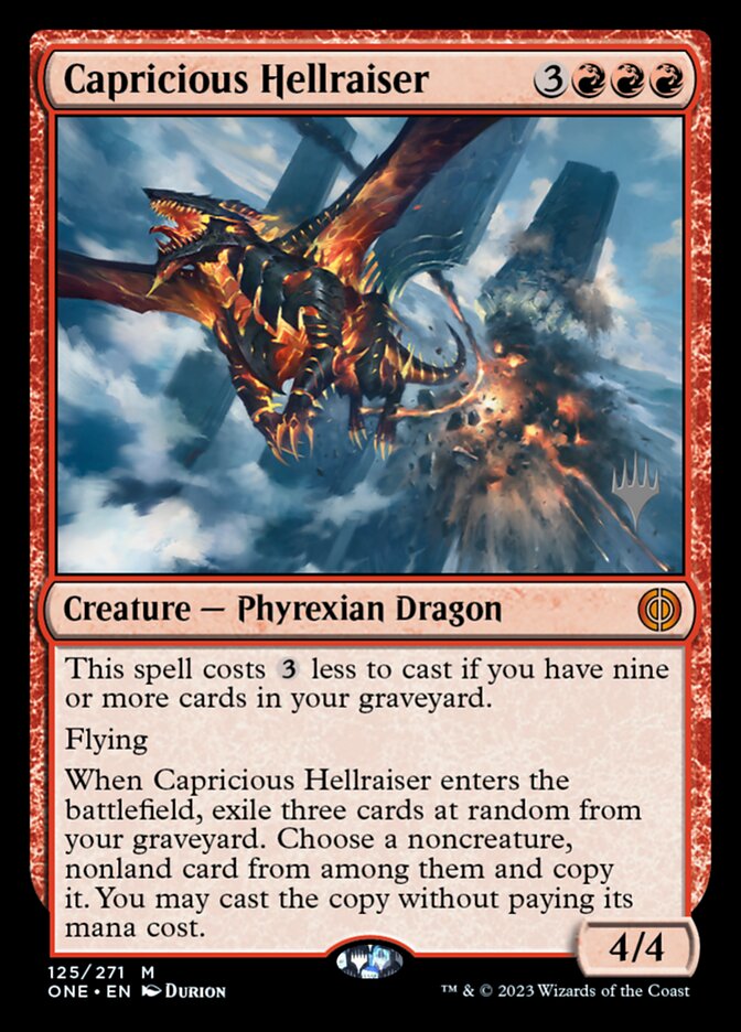 Capricious Hellraiser, Phyrexia: All Will Be One Promos · 125/271