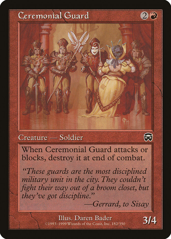 Ceremonial Guard, Mercadian Masques · 182/350
