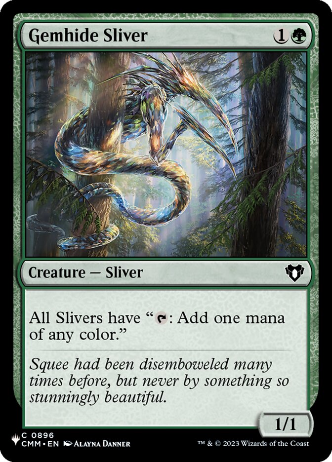 Gemhide Sliver, The List · cmm-896