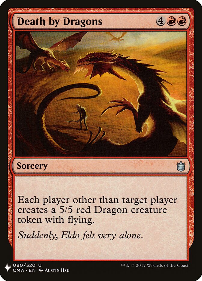 Death by Dragons, The List · cma-80