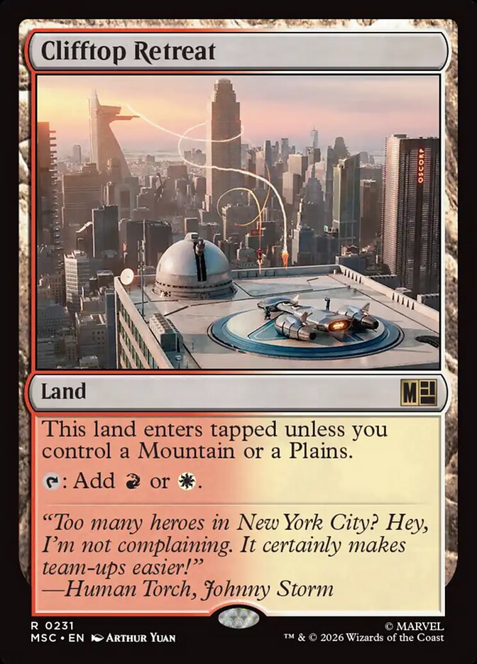 Clifftop Retreat, Marvel Super Heroes Commander · 0231