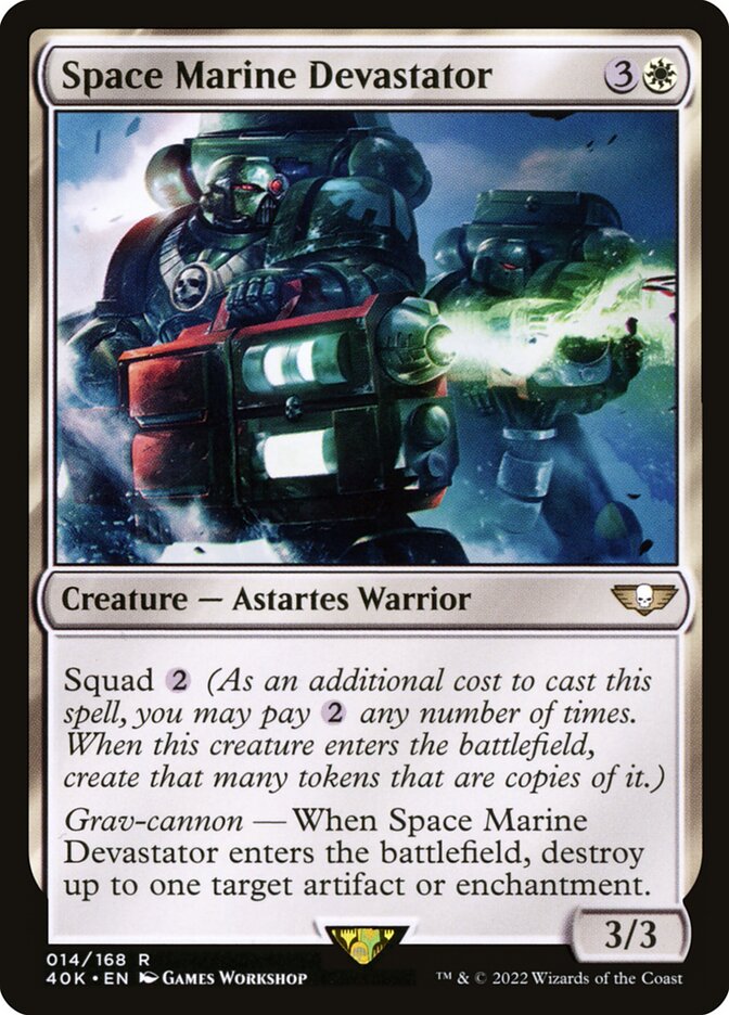 Space Marine Devastator, Warhammer 40,000 Commander · 014/617