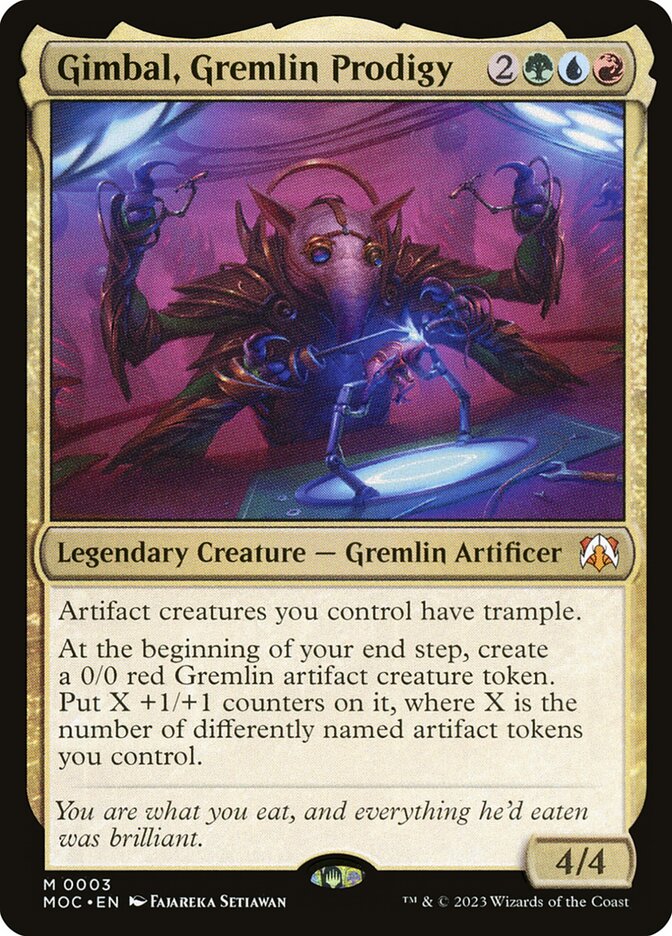 Gimbal, Gremlin Prodigy, March of the Machine Commander · 0003