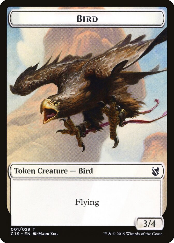 Bird, Commander 2019 Tokens · 001