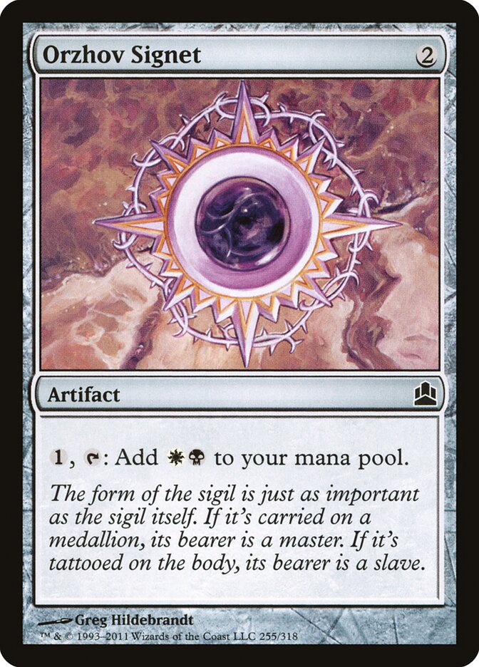 Orzhov Signet, Commander 2011 · 255/318