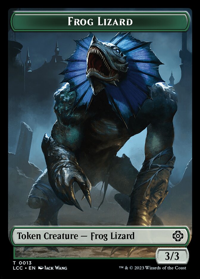Frog Lizard, The Lost Caverns of Ixalan Commander Tokens · 0013