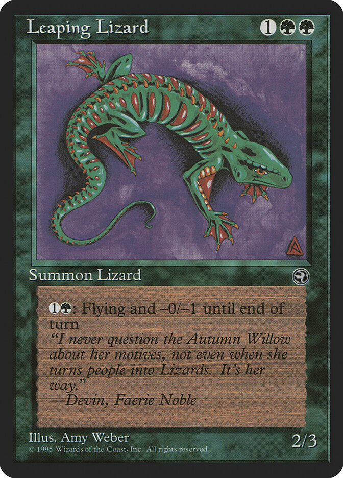 Leaping Lizard, Homelands · 90