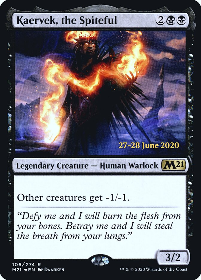 Kaervek, the Spiteful, Core Set 2021 Promos · 106/274