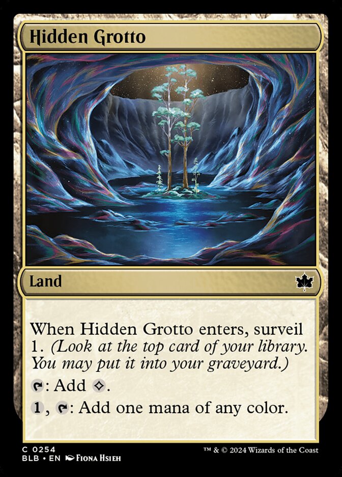 Hidden Grotto, Bloomburrow · 0254