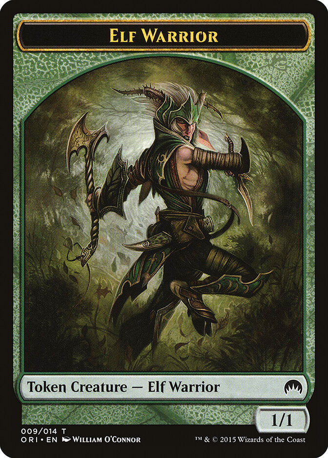 Elf Warrior, Magic Origins Tokens · 009