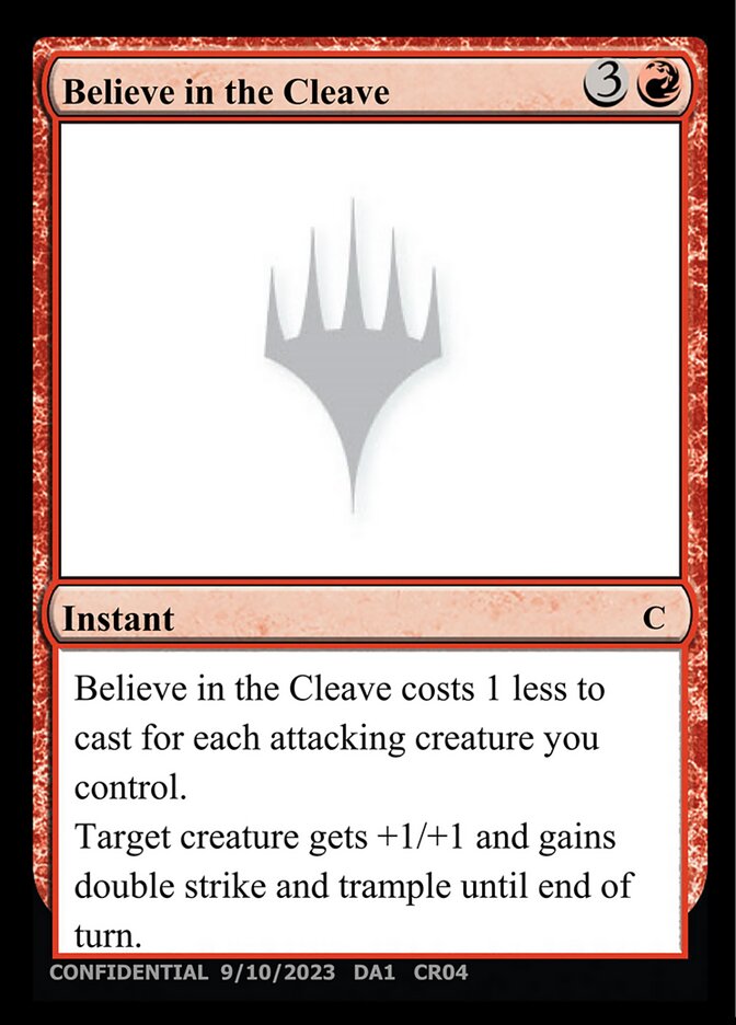 Believe in the Cleave, Unknown Event · cr04b