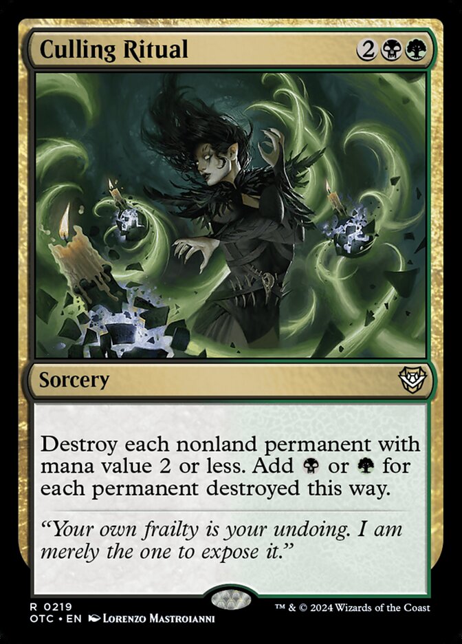 Culling Ritual, Outlaws of Thunder Junction Commander · 0219
