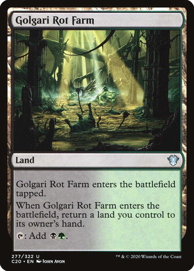Golgari Rot Farm, Commander 2020 · 277/322