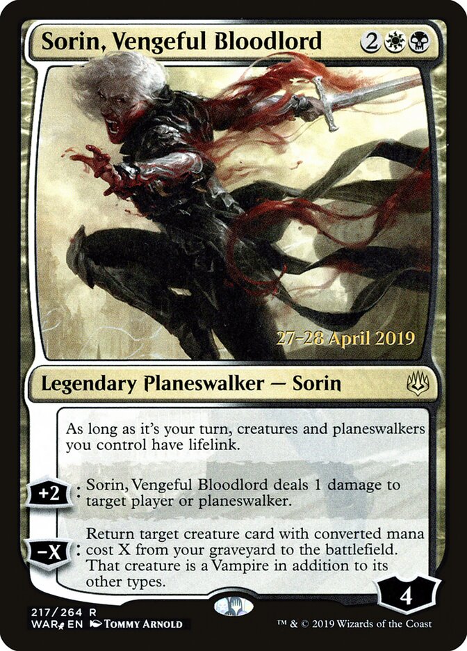 Sorin, Vengeful Bloodlord, War of the Spark Promos · 217/264