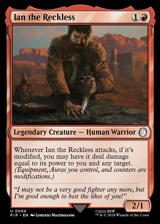 Ian the Reckless, Fallout · 0059