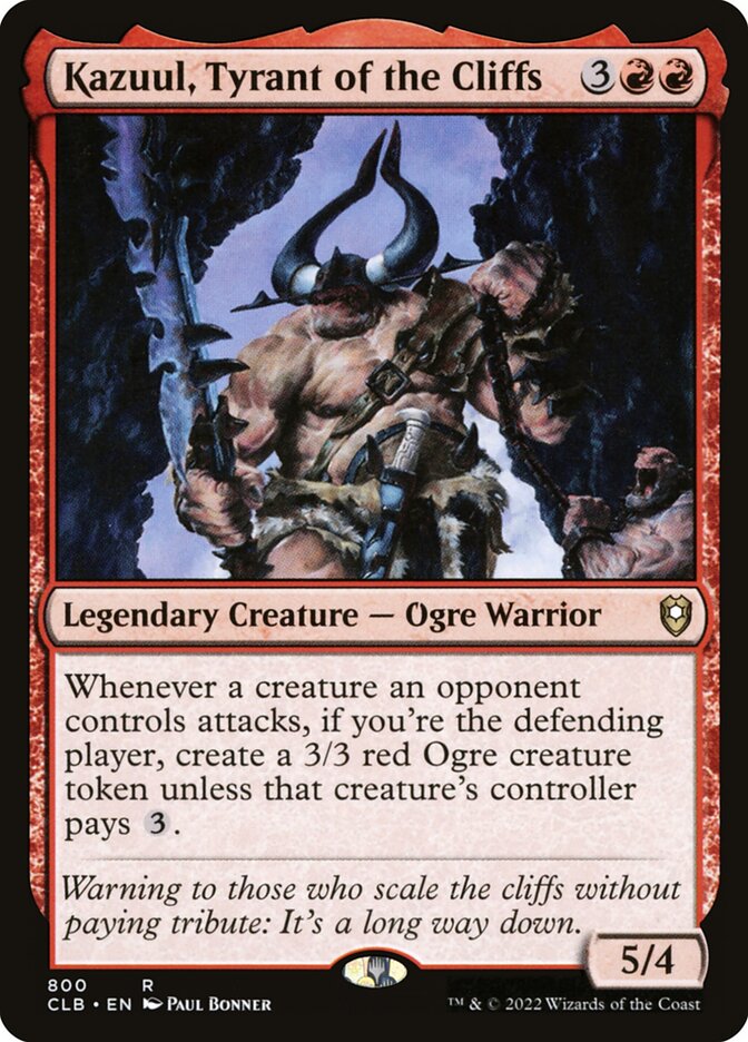 Kazuul, Tyrant of the Cliffs, Commander Legends: Battle for Baldur's Gate · 800
