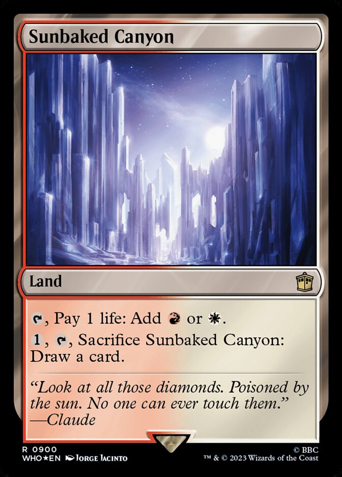 Sunbaked Canyon, Doctor Who · 0900