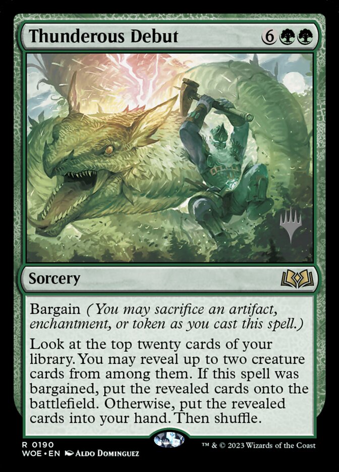 Thunderous Debut, Wilds of Eldraine Promos · 0190