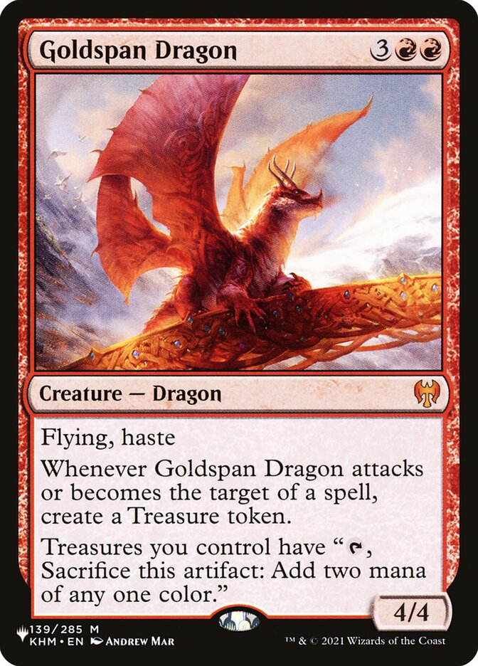 Goldspan Dragon, The List · khm-139
