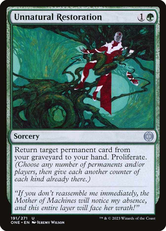 Unnatural Restoration, Phyrexia: All Will Be One · 191/271