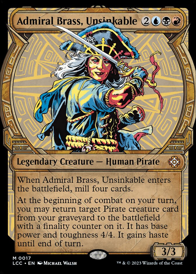 Admiral Brass, Unsinkable, The Lost Caverns of Ixalan Commander · 0017