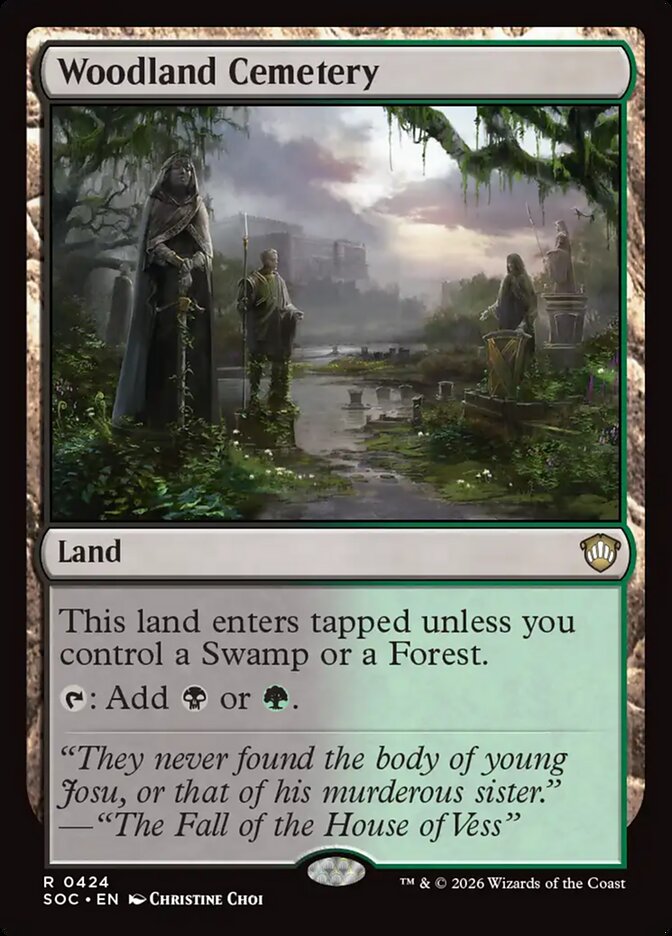 Woodland Cemetery, Secrets of Strixhaven Commander · 0424