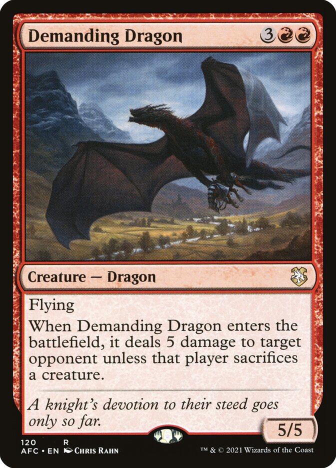 Demanding Dragon, Forgotten Realms Commander · 120