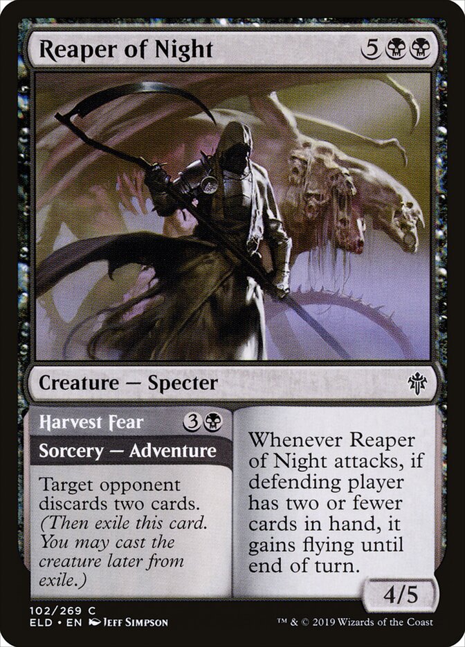 Reaper of Night // Harvest Fear, Throne of Eldraine · 102/269