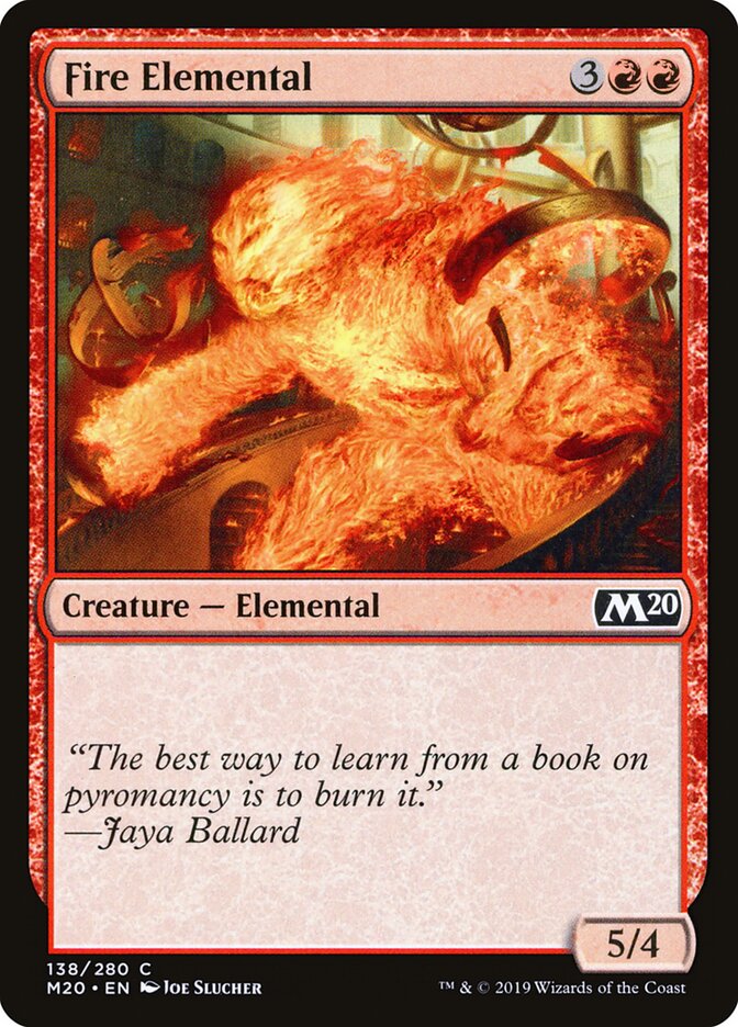 Fire Elemental, Core Set 2020 · 138/280