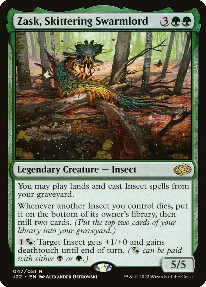 Zask, Skittering Swarmlord, Jumpstart 2022 · 047