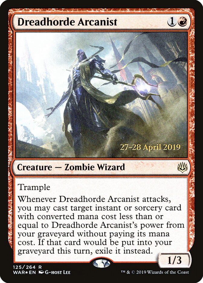Dreadhorde Arcanist, War of the Spark Promos · 125/264