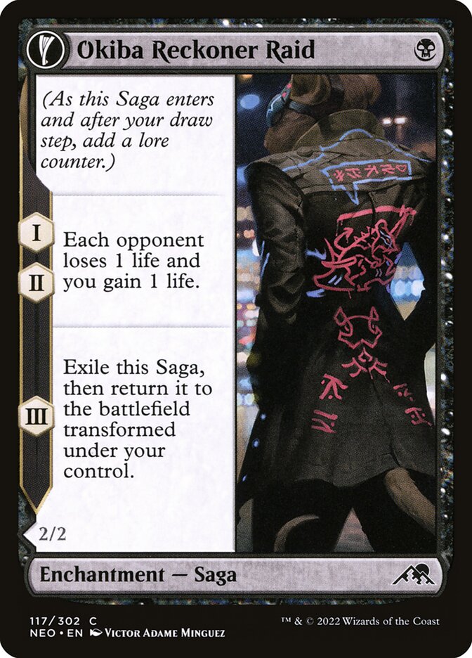 Okiba Reckoner Raid // Nezumi Road Captain, Kamigawa: Neon Dynasty · 117/302