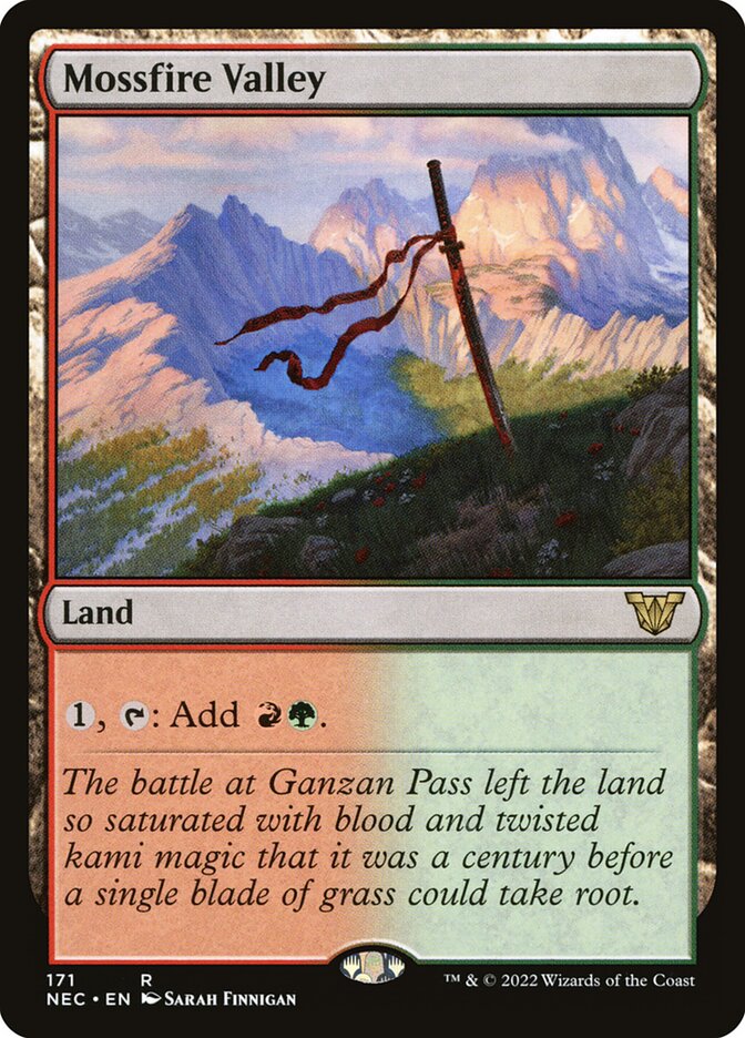 Mossfire Valley, Neon Dynasty Commander · 171