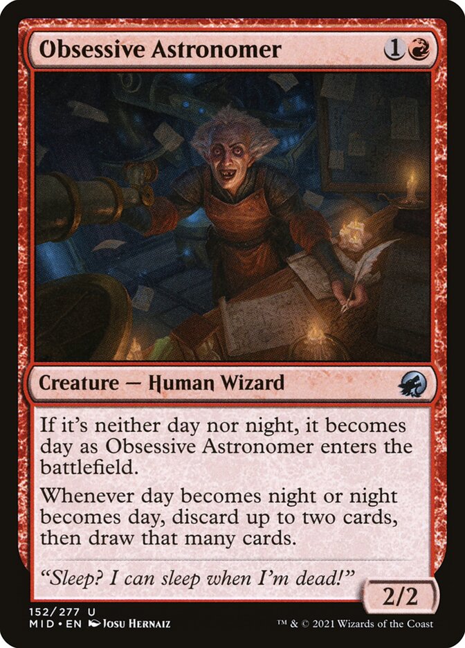 Obsessive Astronomer, Innistrad: Midnight Hunt · 152/277