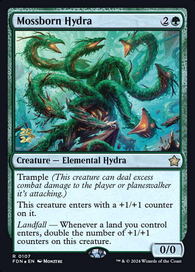 Mossborn Hydra, Foundations Promos · 0107