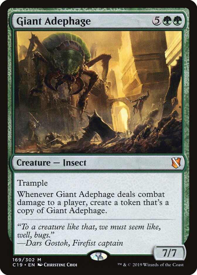 Giant Adephage, Commander 2019 · 169/302