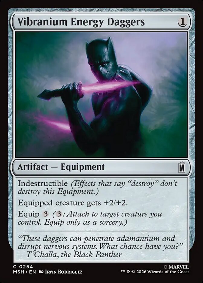 Vibranium Energy Daggers, Marvel Super Heroes · 0254
