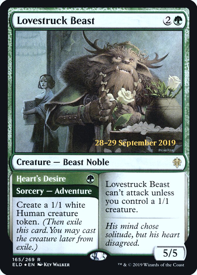 Lovestruck Beast // Heart's Desire, Throne of Eldraine Promos · 165/269