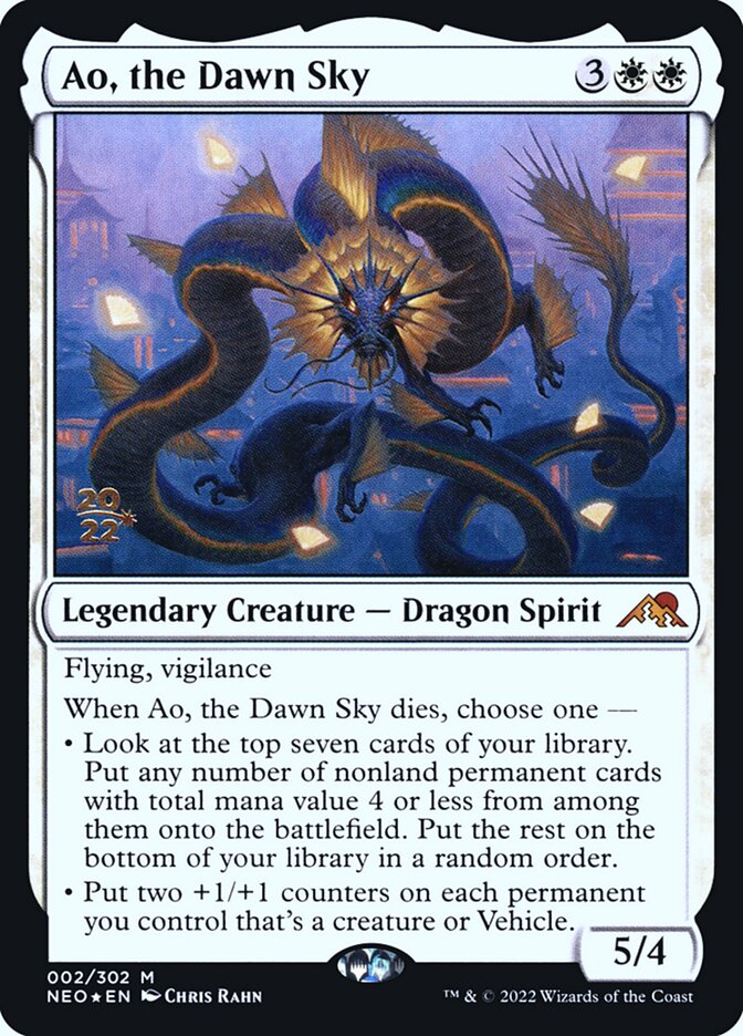 Ao, the Dawn Sky, Kamigawa: Neon Dynasty Promos · 002/302