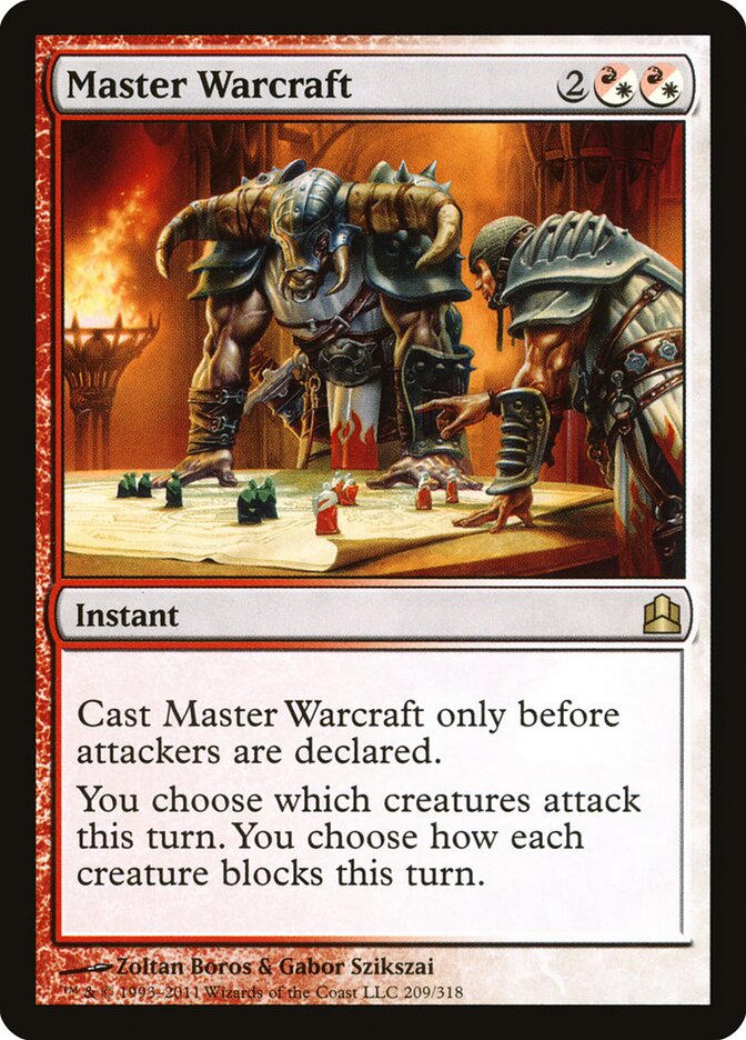 Master Warcraft, Commander 2011 · 209/318