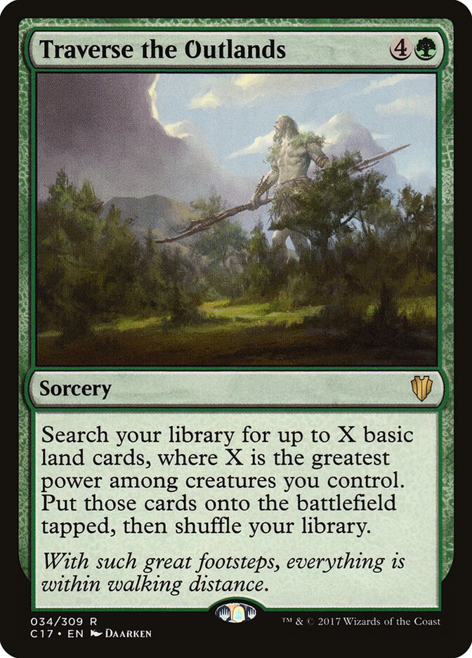 Traverse the Outlands, Commander 2017 · 034/309